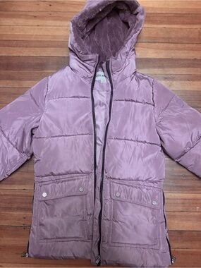 Steve Madden Mauve Pink Hooded Puffer Jacket for Kids